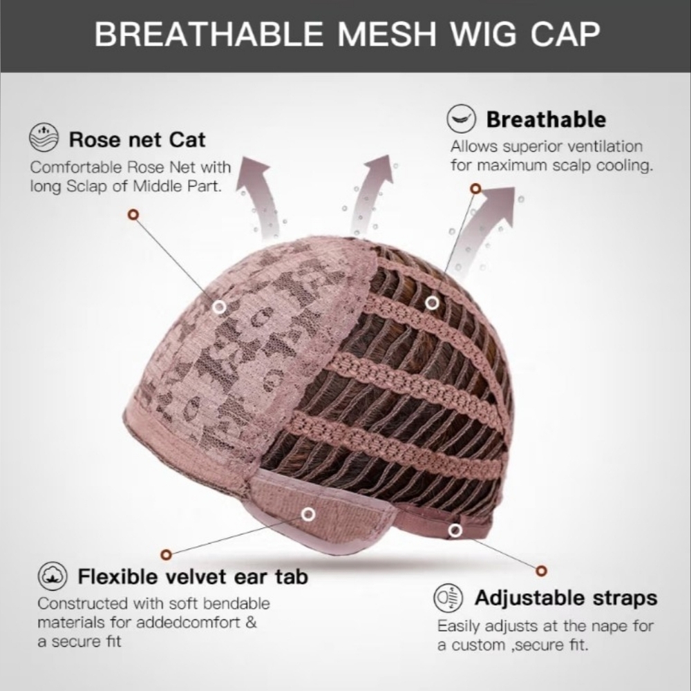 🆕 NIB NWT 16" Blonde-ash brown straight synthetic wig w/face-framing layers - Picture 4 of 11